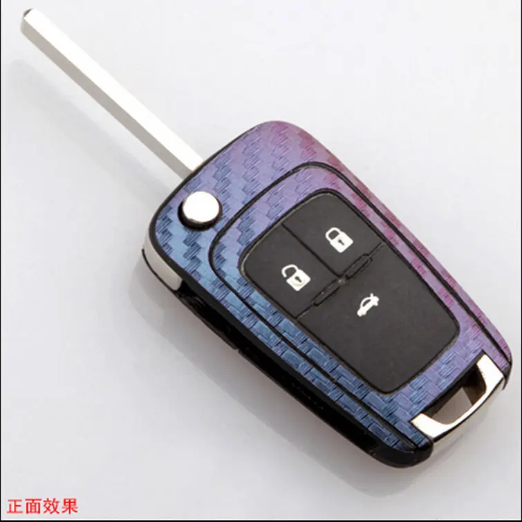 

Car remote key protection case cover carbon fiber sticker for Buick ENCORE Excelle GT/XT /Opel VAUXHALL MOKKA Zafira Astra