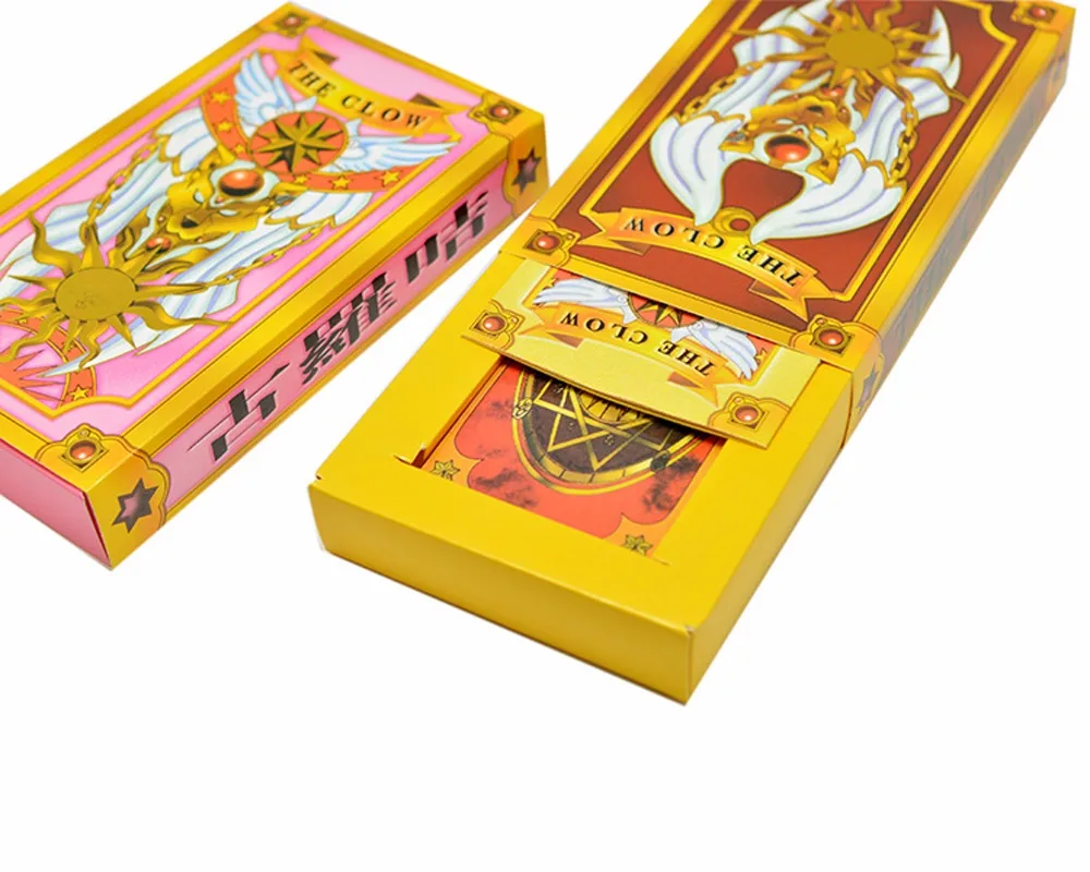 Vevefhuang Card Captor Sakura 52 шт. карты с розовый Клоу Волшебная книга комплект