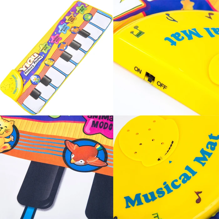 Детский музыкальный музыка, игровой коврик для фортепиано, развивающие игрушки для животных, игровые коврики для мальчиков и девочек