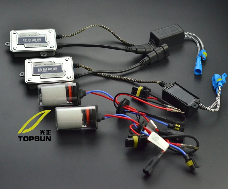 

Car Light Kit TOPSUN Fast Bright Ballast & Chinese Top Brand Cnlight 45W HID Ball-shaped Bulb H1 H3 H7 H8 H9 H10 H11 9005 9006