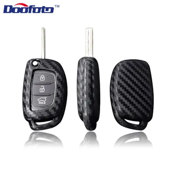 

Doofoto Car Key Shell Case Cover FOB For Hyundai Creta I10 I20 Tucson Elantra Santa Fe 2016 2017 2018 2019 3 Buttons Car styling