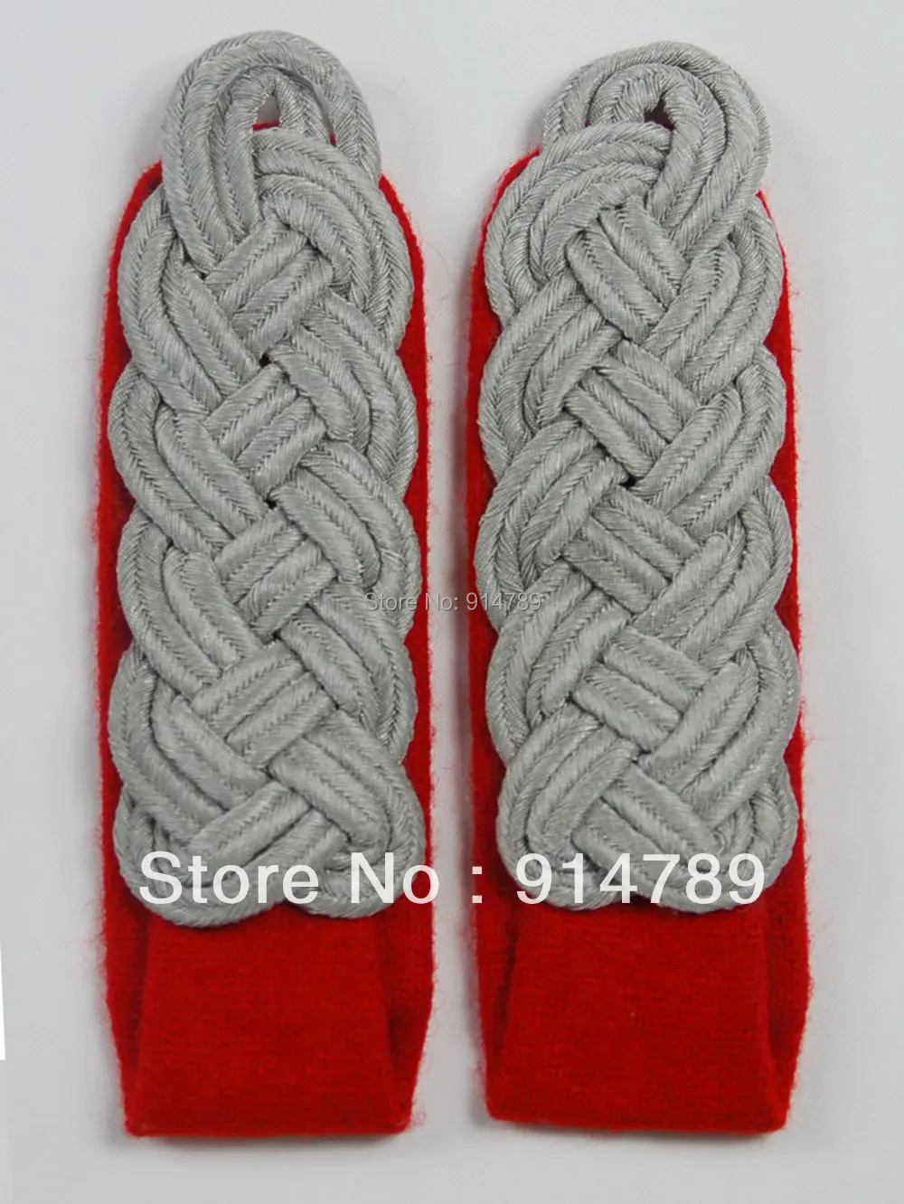 

WW2 GERMAN MATTE SILVER MAJOR SHOULDER BOARDS BULLION-33026