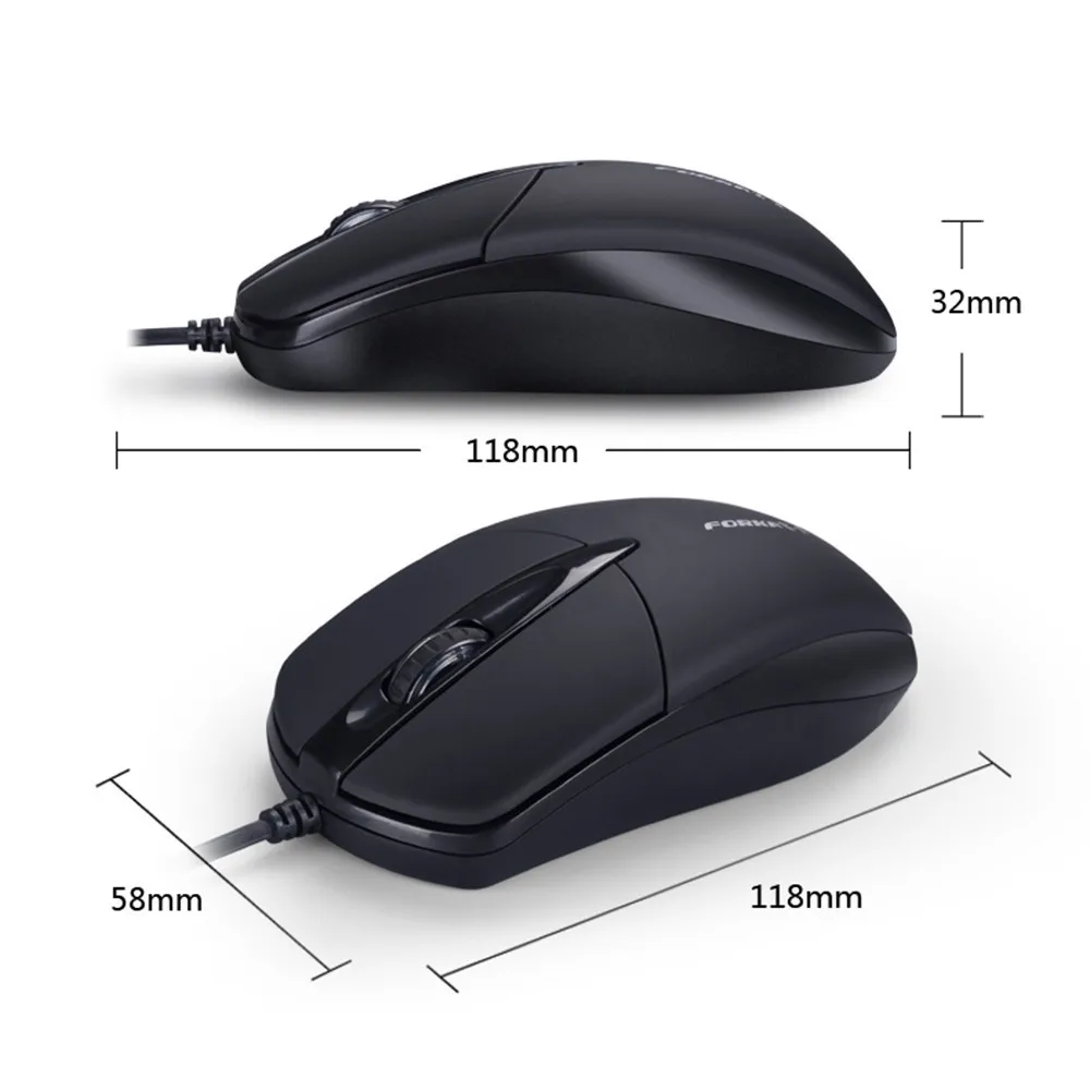 Проводная игровая мышь Recarregavel с 3 кнопками 1200 DPI USB Бесшумная оптическая для ПК