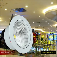 Белый корпус 30 Вт 35 Вт COB светодиодный светильник 90-260 в 3000лм светодиодный светильник потайной шкаф вниз огни WW/NW/CW потолочный прожектор RoHS