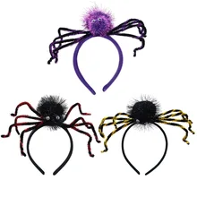 colorful spider web Scary Spider Headband Children Adults Hairband Headwear Halloween Dress Up Props Party Hair Accessories colorful spider web Scary Spider Headband Children Adults Hairband Headwear Halloween Dress Up Props Party Hair Accessories