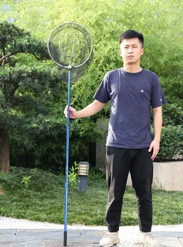 

3 section Fish Landing Net-Foldable Collapsible Telescopic Pole Handle-Durable Nylon Material Mesh-Safe Fish Catching