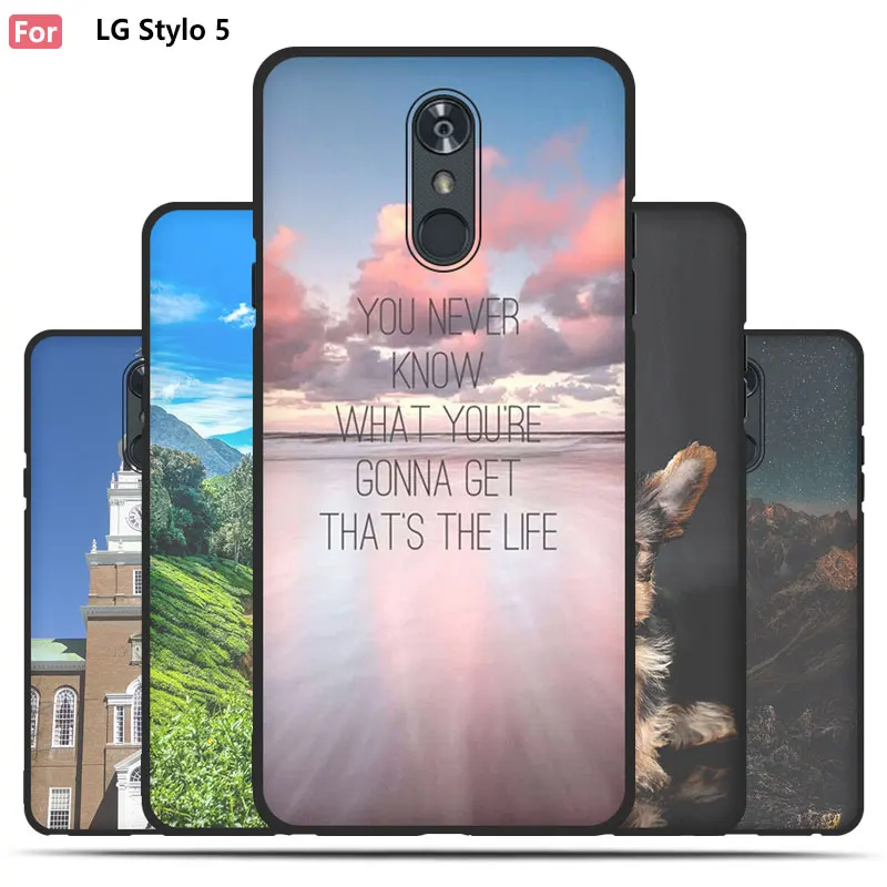 

City Night Scene Case For LG Stylo 5,Mobile Phone Shell, TPU Material Painted Color Painting Case.49 Colors!