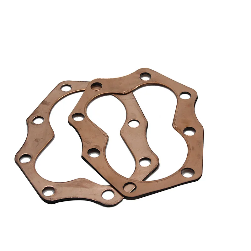 ZS MOTOS 2pcs Original K750 Ural Cylinder Head Pure Copper Gaskets M1/M72/R71 Suit Bavarian Motor Parts CJ-K750 Gaskets Copper