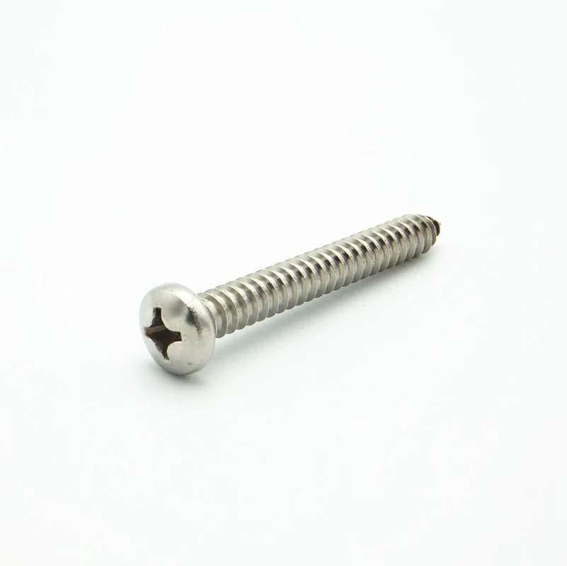 10PCS M5.5 304 Stainless Steel Metric Thread Cross Recessed Pan Head