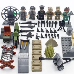 Мировой войны Desert Eagle brickmania военных деятелей building block ww2 Германия армии ВВС minifigs оружие Кирпичи игрушки для мальчиков