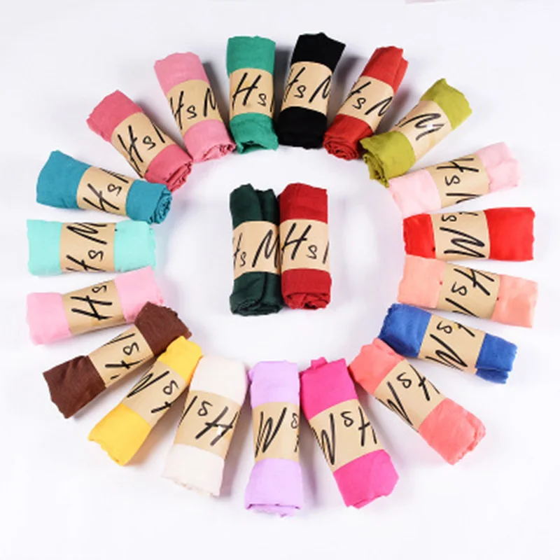 

Candy Color Sweet Solid Color Cotton Linen Woemn Scarf Pastoral Style Long Paragraph Simple Ladies Small Fresh Shawl Scarf Gift