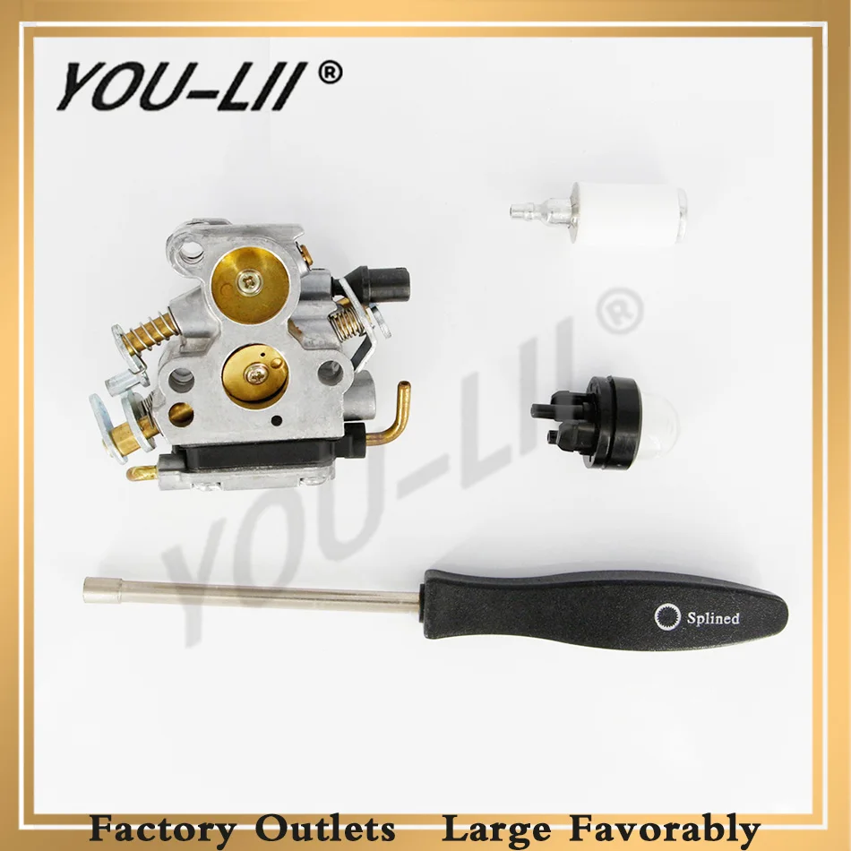 

YOULII Carburetor For Husqvarna 235 240 235e 236 236e 240e Chainsaw 574719402 545072601 With Screw Tool Primer Bulb Fuel Filter