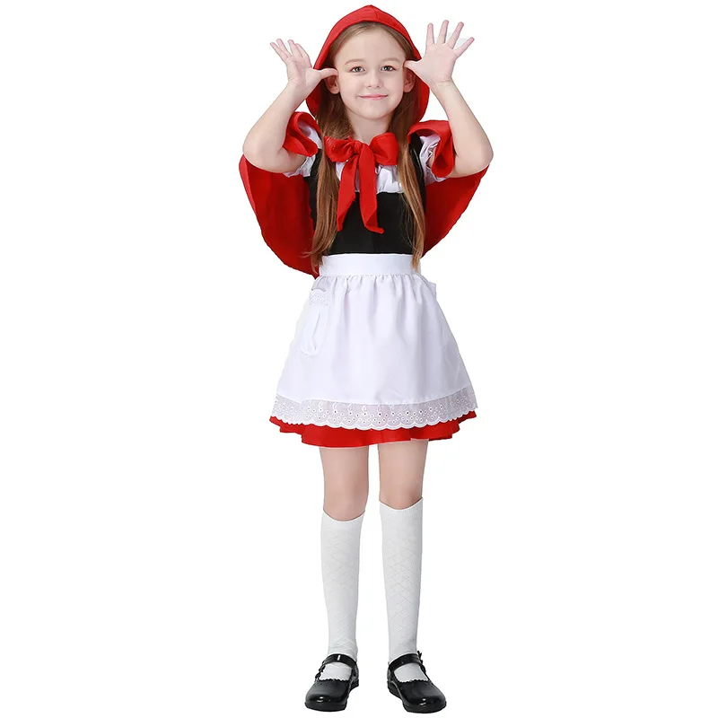 Adogirl костюмы на Хэллоуин для Для женщин для детей пикантные Косплэй Красная Шапочка Фэнтези игра униформа Fancy платье наряд