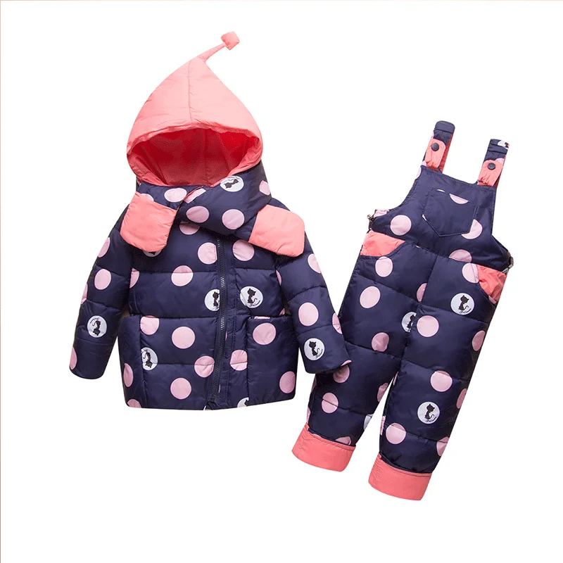 

Winter Jacket Girls Down Jacket Girls 2018 New Children's Down Jacket Girls Two-piece Boy Casual Thick Jacket -30 Degrees
