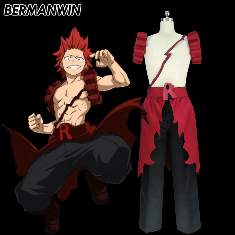 BERMANWIN высококачественный костюм для косплея моя геройская Академия Boku no Hero Eijiro