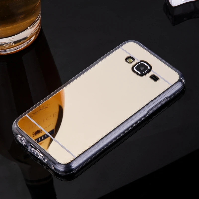 Чехол для телефона s samsung Galaxy J5 зеркальный чехол мягкая Задняя накладка чехла из