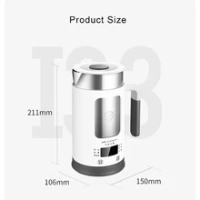 100-240 В многофункциональный электрический чайник из нержавеющей стали, сохраняющий здоровье горшок, подогрев воды, автоматический чайник 600 мл