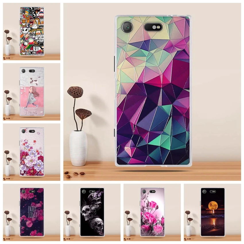 

Phone Case For Sony Xperia XZ1 Compact Case Cover Silicon 4.6"fundas For Sony Xperia XZ1 Compact Cover for Sony XZ1 Compact Case