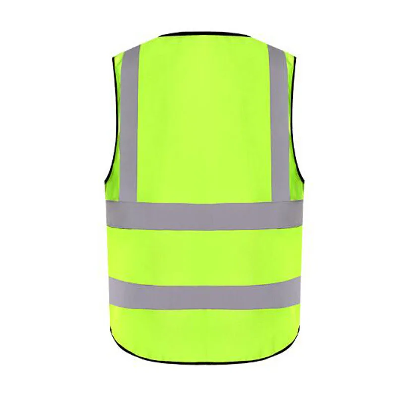 Размера плюс XXXXL молния светоотражающий жилет куртка Рабочая одежда обеспечивает высокую видимость время езды на велосипеде, бега Предупреждение жилет безопасности