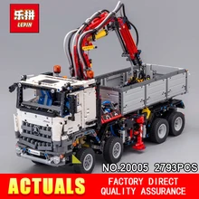 LEPIN 20005 2793 pcs série Technic Arocs caminhão Modelo de blocos de Construção Tijolos Clássico Compatível 42043 para Presentes de Natal do Menino