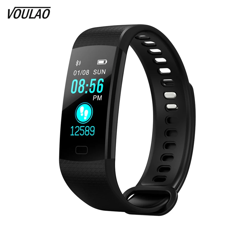 

VOULAO Y5 Smart Fitness Bracelet Color Screen Heart Rate Monitor Wristband Pressure Fitness Tracker Smart Band For IOS Android