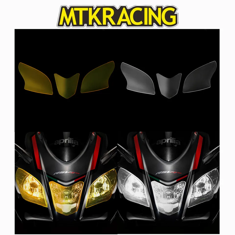 

MTKRACING FOR APRILIA RSV4 RR / RSV4 RF 2015-2018 motorcycle Headlight Protector Cover Shield Screen Lens