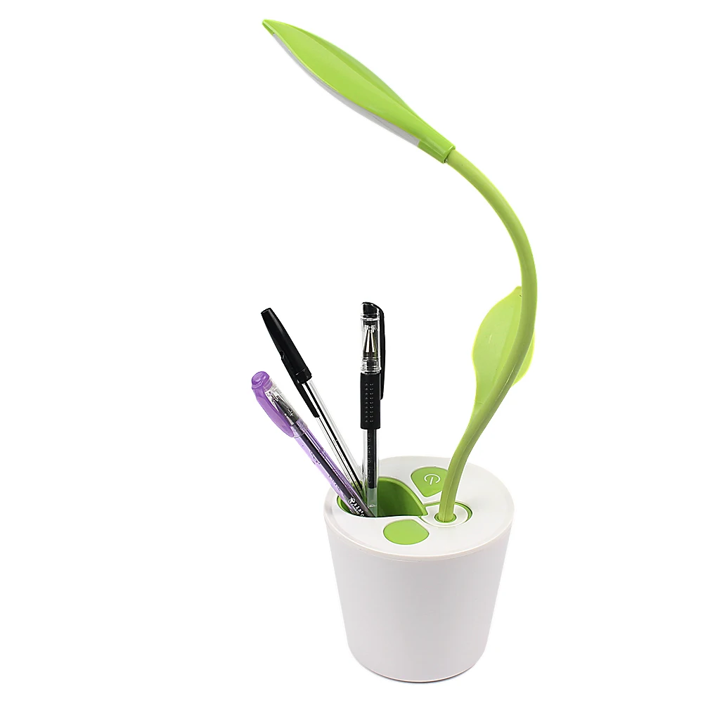 sapling pen holder desk lamp