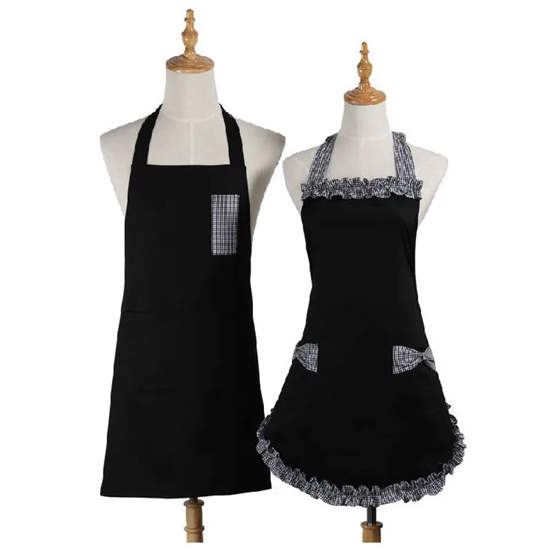Couple Cute Apron Kitchen Cleaning Home Coffee Shop Apron Antifouling