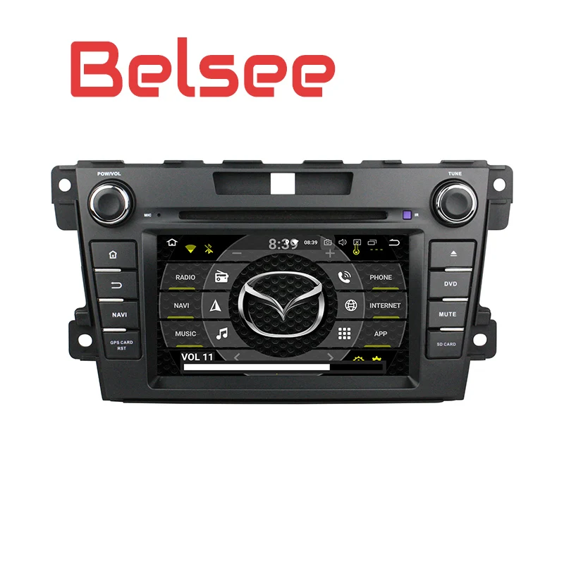 Belsee Android 8,0 головное устройство автомобиля радио dvd-плеер стерео для Mazda CX7 CX 7 CX-7 2007- gps навигационная система canbus 8 ядерный