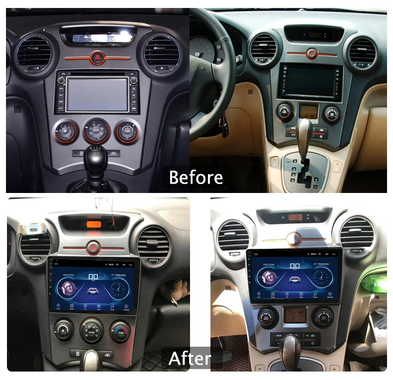 Flash Deal 9inch IPS and 2.5D Touch Screen Android 8.1 Car DVD GPS Navigation for Kia Carens 2007 2008 2009 2010 2011 Radio Audio Stereo 3