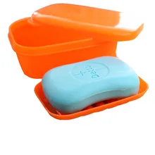 Разноцветный пластик держатель для мыла двойное слоёное мыло коробка с уплотнением герметичное сиденье Бесконтактный раздвижной диспенсер для мыла