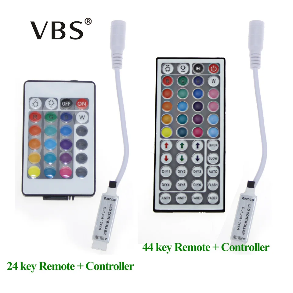 DC 12 В 24 клавиши 44 ИК пульт дистанционного управления/управление RGB цвета диммер