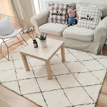 

Morocco style Beni Ourain rug ,Beige white Handwoven Mountains Moroccan Carpet Vintage Decorative area rug Berber Rug
