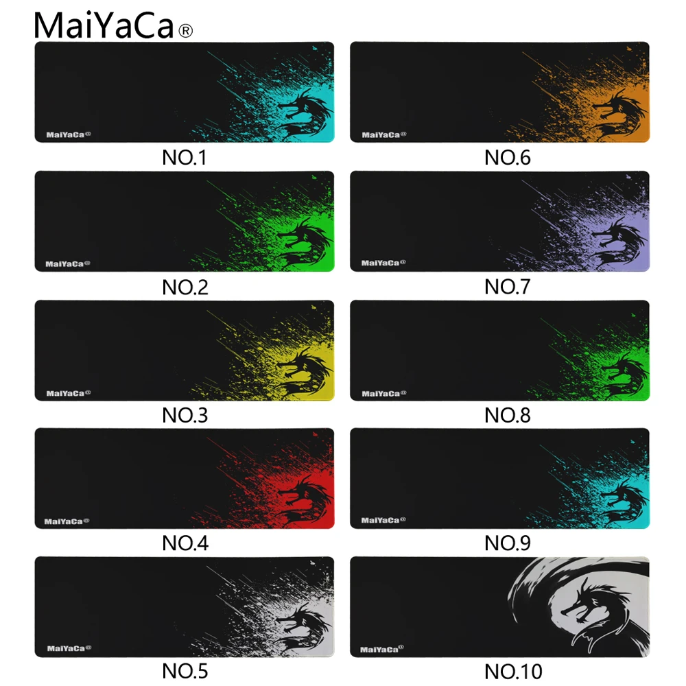  MaiYaCa Large Gaming Mousepad Size 40x90cm Locking Edge Mouse Mat Speed/Control Version For Dota Cs