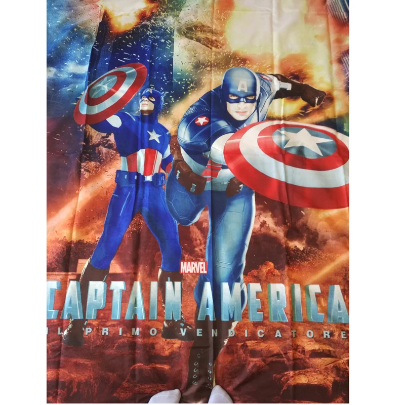 Комплект постельного белья для мальчиков Disney Captain Amercia пододеяльник простыня