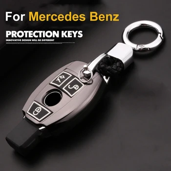 

Luminous Leather Car-Styling Key Cover Case For Mercedes Benz New E Class E200 E260 E300 E320 W213 W203 W204 W205 W210 W211 W124