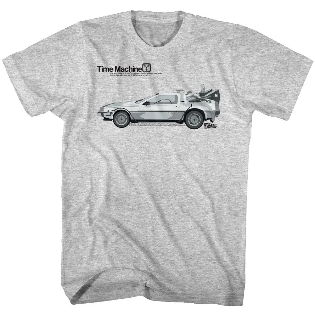 

Back to The Future DMC DELOREAN Time Machine Haynes Car Manual Men's T Shirt