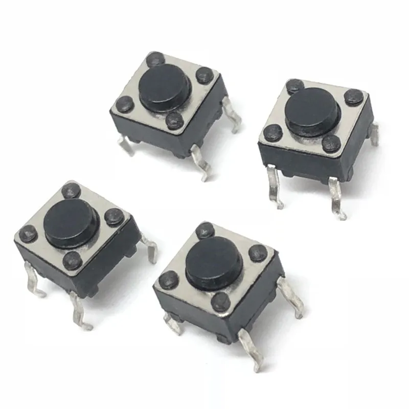 6X64.3 Panel PCB Momentary Tactile Tact Push Button Micro Switch 4 Pin DIP Light Touch 6x6x4.3 mm Keys Keyboard
