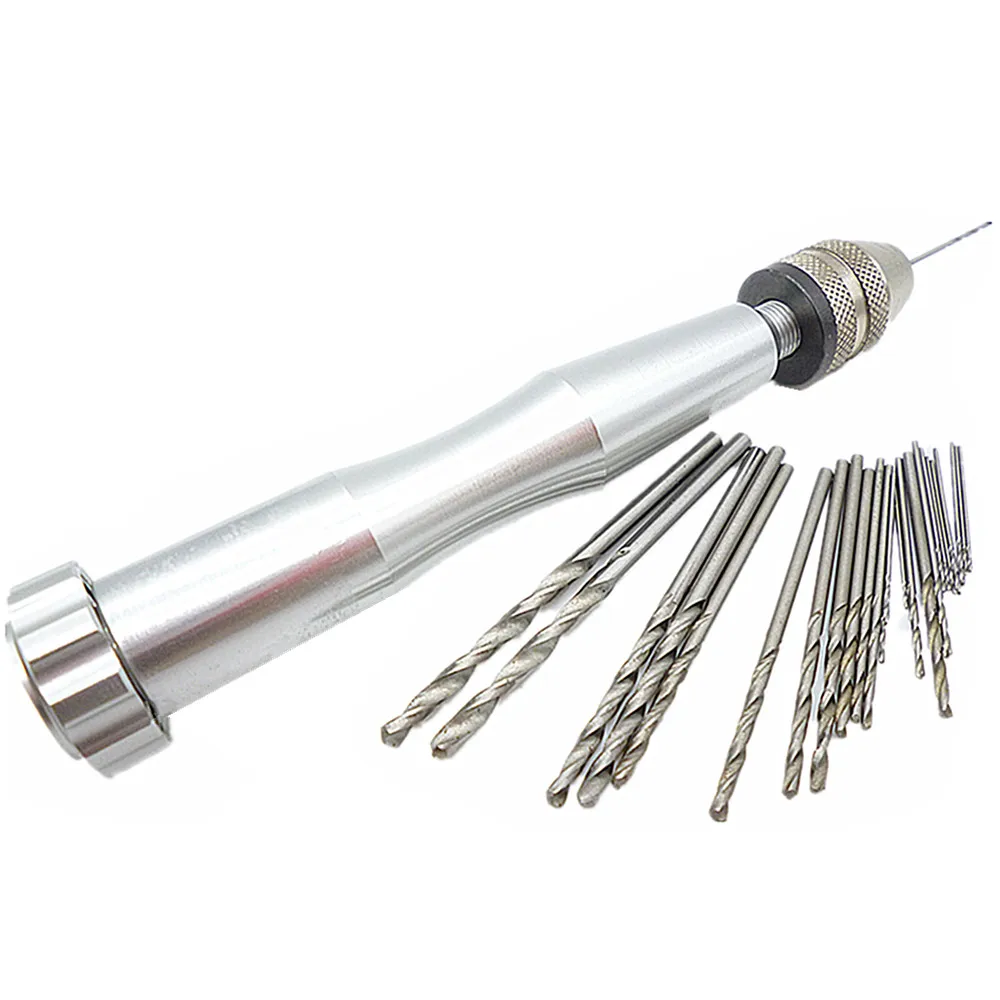 Honoson 81 Pcs Hand Drill Bits Set, Pin Vise Hand Drill, 80