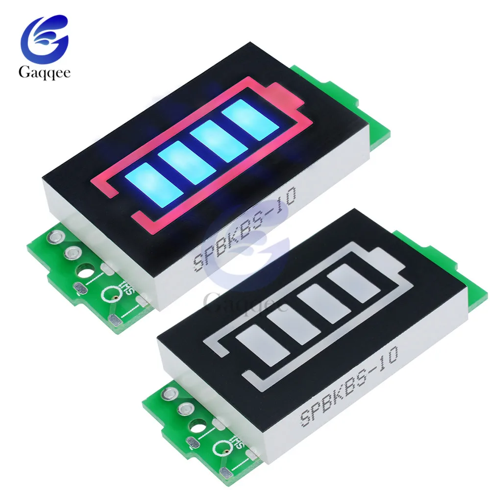 

3S 3 Series Lithium Battery Capacity Indicator Module 12.6V Blue Display Electric Vehicle Battery Power Tester Li-po Li-ion