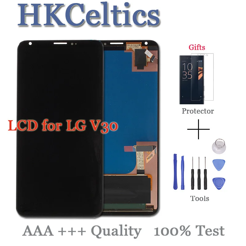 Оригинальный 6 0 &quotFull OLED ЖК-дисплей для LG V30 Дисплей и Сенсорный экран планшета