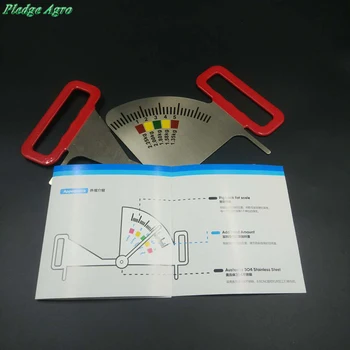 

Sow body condition caliper guidance backfat meat measuring card chart feeding farm management livestock tools farming equipment