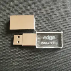 Кристальный usb 2,0 флеш-накопитель металлическая голова usb Флеш накопитель логотип memory stick 4 gb 8 gb 16 gb 32 ГБ флэш-диск за 10 шт Бесплатная логотип