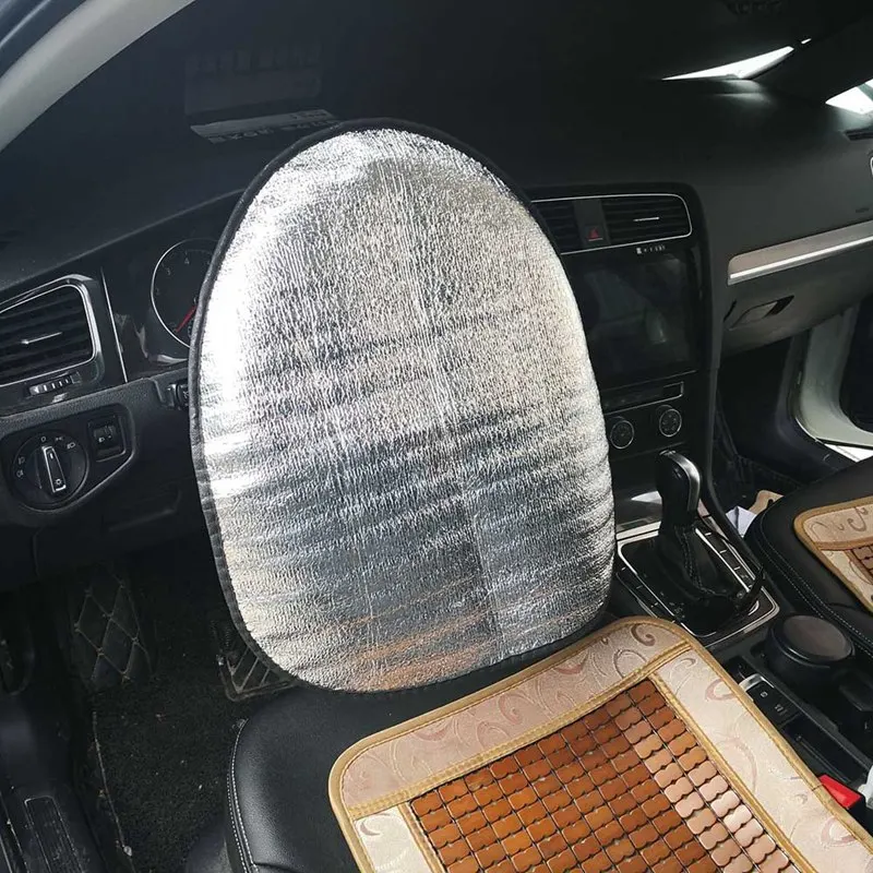 

Car Steering Wheel Sun Shade Cover Heat-Resistence Sunshade Steering Cover Mat Car Accessories