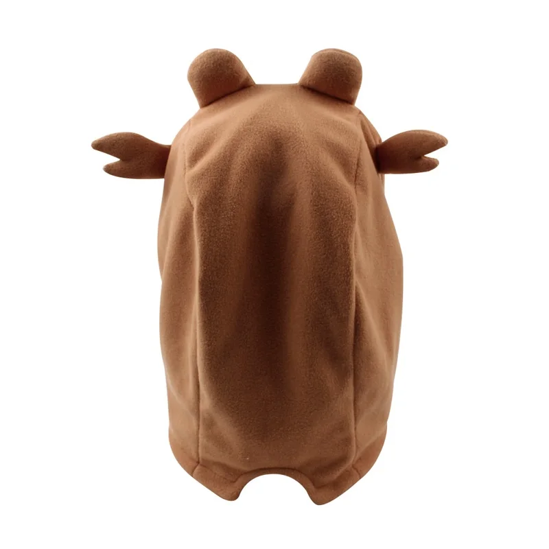 Cartoon Warm Baby Hat Autumn Winter Kids Scarf Hat Adjustable Fleece Boys Girls Beanie Children Hood Hat Boys Clothing 1-6Y (33)
