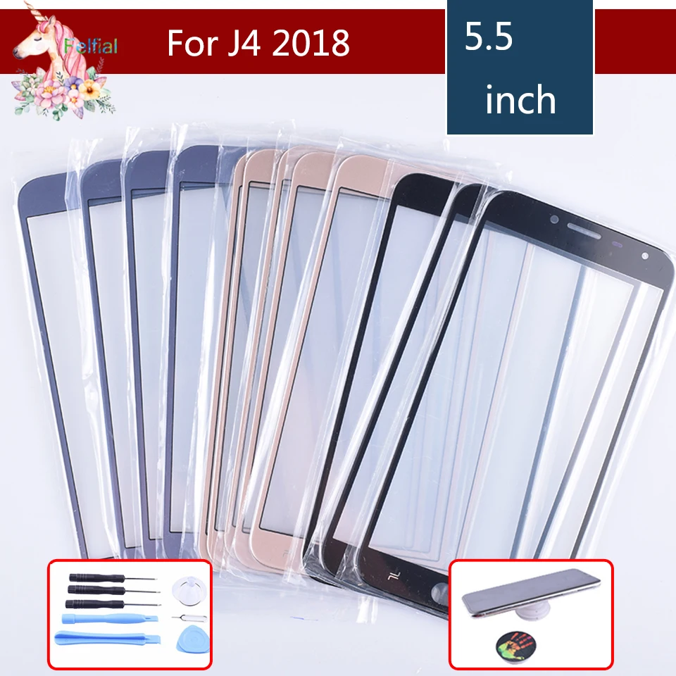 

10Pcs/lot For Samsung Galaxy J4 2018 J400 SM-J400F J400F/DS J400G/DS J400G Touch Screen Front Outer Glass TouchScreen Lens