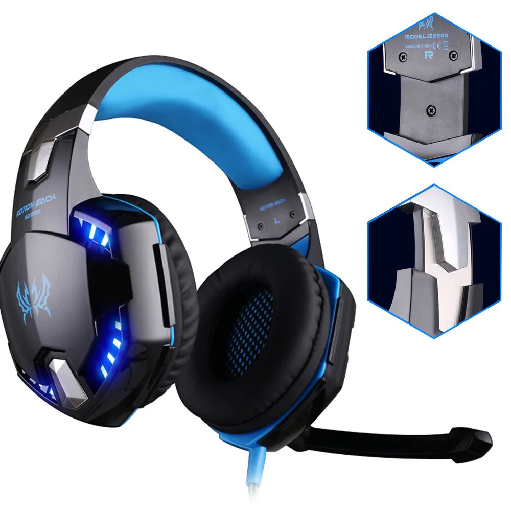 KOTION EACH Vibration Gaming Headset 7.1 PC casque Gaming Gamer Headset Surround 7.1 Headphone USB With Microphone For Computer (5)