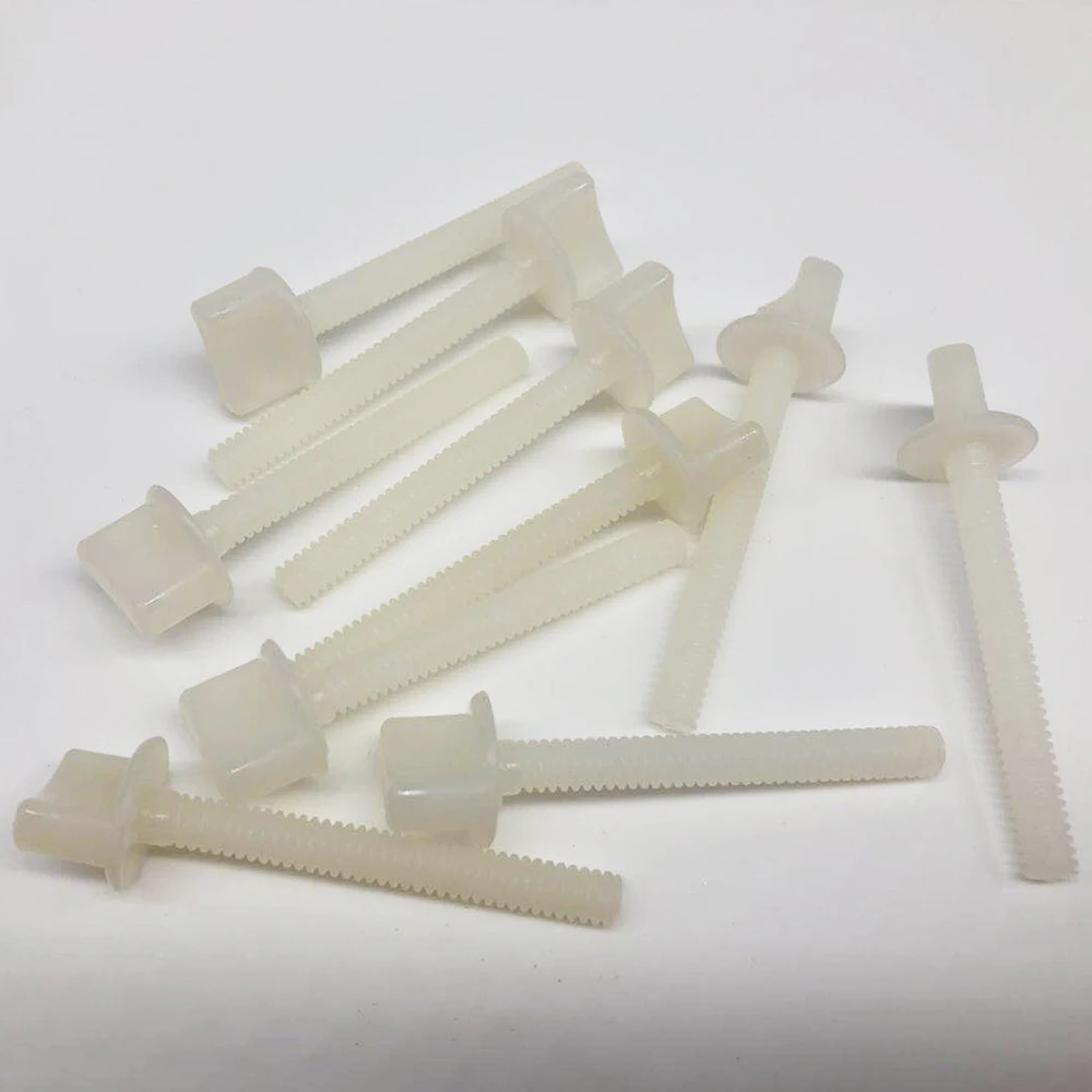 

10 Pieces Nylon Plastic Bolt Hand Thumb Screw M4xL30 M6xL50 For RC Plane Model