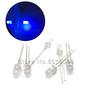 

1000pcs/lot 5MM foggy mist round head DIP short pin LED F5 purple light emitting diode high-light lamp beads