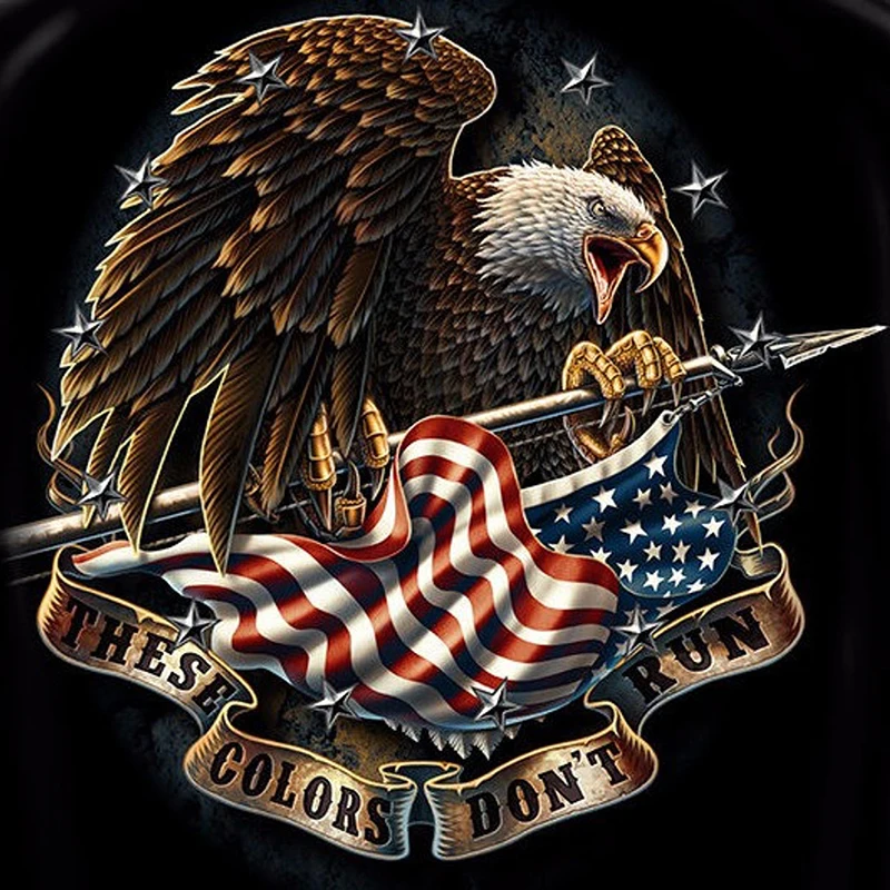 

Eagle flag 5D Diamond Painting DIY Diamond Embroidery Animal Square Diamond Mosaic Cross Stitch Home Decoration FT777